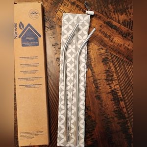 Norwex Stainless Steel Straw Set (large)